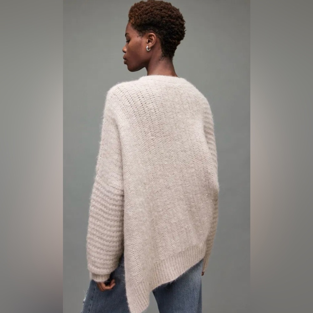 All Saints Selena Asymmetric Wool Blend Jumper! Size Small! Great condition! - Picture 11 of 13
